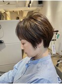 ショート × ナチュラルハイライト / 大人ショートarchive垂水