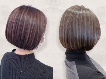 メゾンe.m.a(MAISON e.m.a)の写真/頭皮診断◎高濃度水素カラーがエイジング毛のお悩みをうるつやに解決★脱白髪染めも若々しく見えると好評♪