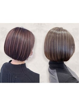 頭皮診断◎高濃度水素カラーがエイジング毛のお悩みをうるつやに解決★脱白髪染めも若々しく見えると好評♪