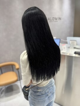 サロウィン 静岡 呉服町通り店(SALOWIN) 韓国風黒髪ロング#静岡エクステ #シールエクステ#エクステ