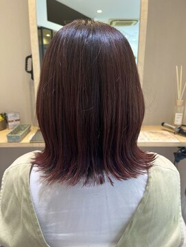 シェルバイコソラ(SHELL by kosora) レッドブラウンミディスタイル