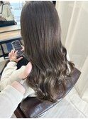 うる艶オリーブベージュ　髪質改善カラー