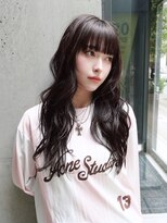 アイティーバイアルバム 下北沢店(IT by ALBUM) グレージュ前髪カット暗めカラー韓国ヘア顔周りレイヤー_F1004