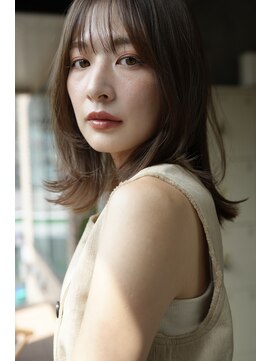 エインアンリー 明治神宮前(AIN.ANLY.) ミディアムパーマ、ミディアムパーマゆるめ、ワンカールパーマ