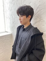 オーセンヘア(AUTHEN.HAIR)&nbsp;メンズ毛流れセンターパートニュアンスパーマ【仙台】