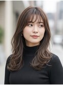 レイヤーカット髪質改善トリートメント前髪カット