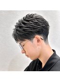 刈り上げフェザーパーマ