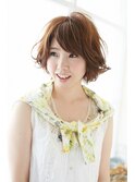 大人ショート 小顔