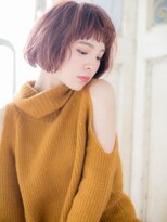 モッズ ヘア 福岡姪浜店(mod's hair) *mod's姪浜*…ショートバングのふわふわボブc