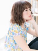 ★くせ毛風無造作カール小顔ふわミディ20代30代40代★6