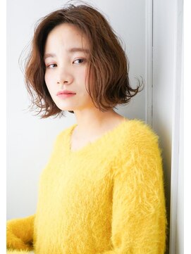 ネオリーブアイム 横浜西口店(Neolive aim) 切りっぱなしボブ★クセ風ウェーブパーマ