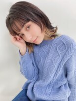 ルービック 和歌山(Rubik's)&nbsp;大人可愛い20代30代40代黒髪レイヤーミディ/インナーカラー