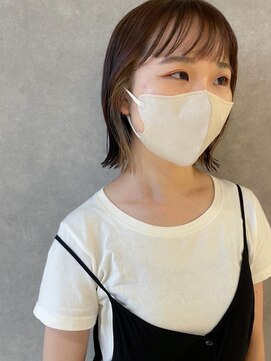 オブジェ シエル(obje't ciel) 【obje't ciel】インナーカラー×ベージュ【暮石 唯】