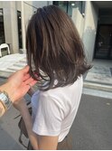 透明感カラー ダークグレー 艶カラー