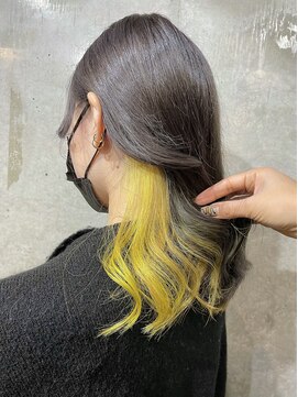 カリーナコークス 原宿 渋谷(Carina COKETH) イエロー/インナーカラー/ダブルカラー/イヤリングカラー