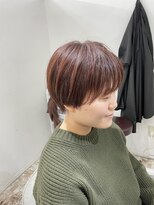 クリアリティ ヘアーサロン 京都駅前本店(clarity hair salon)&nbsp;マッシュショート×レッドバイオレット@1101_hairstyle ●126●