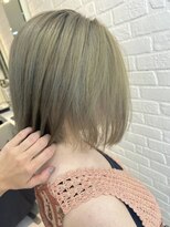 デイジー インデックスヘア 大島店(DAISY index hair)&nbsp;ボブ×グレーベージュ「ダブルカラー」￥17400