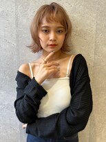 アース 三軒茶屋店(HAIR&MAKE EARTH) 三軒茶屋_レディース_ミディアム_コテ巻き_ブリーチ_パーマ_ボブ