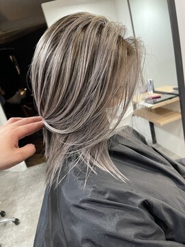 ラフ 難波店(LAFF) #黒髪#ボブルフ#ネビージュ#小顔#ワンレン