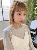 外ハネボブ/ハイトーンボブ/ミニボブ/オン眉バング