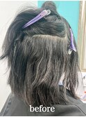 白髪縮毛矯正#エイジング毛縮毛矯正[酸性ストレート/池袋縮毛]