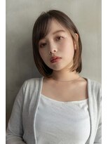 ケアリー  八千代緑が丘(Carelly)&nbsp;大人かわいい前髪セシルカットココアブラウンフリンジウェーブ