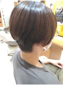 丸みショート/大人ひし形ショート/艶感/ナチュラル/上品ショート