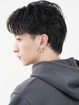 プルーブトウキョウ 渋谷(PROVE TOKYO) フェザーショート毛流れリバースパーマツーブロ流行