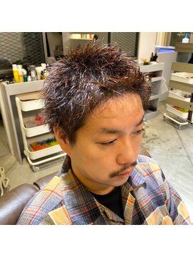 ノイセル(Noisyle) ザクザク爽やかアップバングスパイキーショート短髪ツイスト