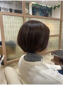 ふんわりカールヘルシースタイルショコラアッシュショート
