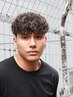 新規学割U24【平日限定】カット+パーマ￥11,000men'sフェードスペインカール