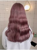 lavender pink／ラベンダー／ハイトーン／髪質改善／ダブルカラ