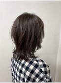ミディアムレイヤースタイル