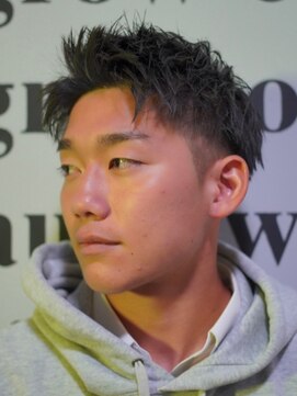 ノーエン(noen) ビジネスショートメンズマッシュツイストパーマツーブロック