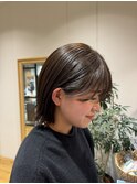 【山嵜 栞】ボブ×オリーブブラウン