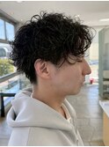 甲府昭和町波巻きスパイラルパーマツイストパーマメンズマッシュ