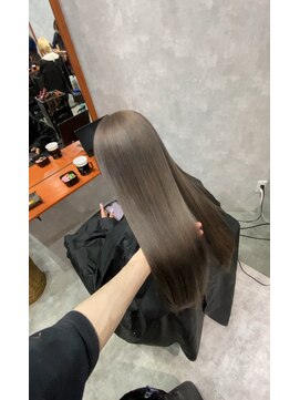 シールドヘアー 沖縄 新都心(C'LD Hair) ミルクティグレージュカラー/那覇美容室/おもろまち美容室