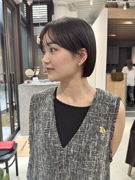 ミィ 表参道(mee.) 似合わせカット ボブヘア 縮毛矯正 ミニボブ 切りっぱなしボブ