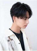 束間/短髪/黒髪/ツーブロック/刈り上げ/モテ/センターパート