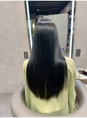 縮毛矯正・ストレート くびれヘア 夏のヘアアレンジ