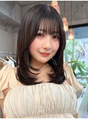 顔周りレイヤーフェイスレイヤー小顔レイヤー レイヤーカット