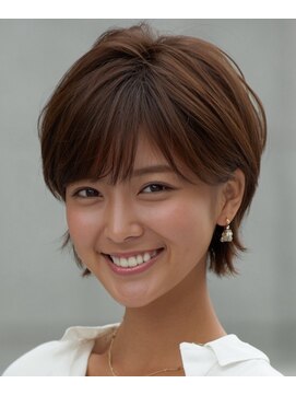 ルシードスタイル アウラ 松戸市五香(LUCIDO STYLE Aura) うる艶サラサラショート【松戸#五香#白髪染め#カラー#髪質改善】