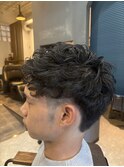 メンズ/スパイラルパーマ/ツーブロック/無造作パーマ/