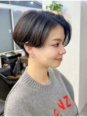大人ショート/ハンサムショート/前髪なし/髪質改善/20代30代
