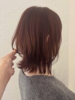 カウチ 板橋本町店(kauti)&nbsp;ミディアムレイヤー×ナチュラルなピンクブラウン