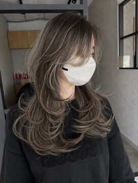 エトワ 中央店(etoi) 大分韓国かき上げレイヤーカット大人レイヤー顔まわりレイヤー