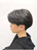 トランクスヘア/ニュアンスパーマ/センターパート/メンズ