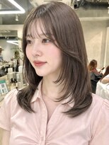 ナナローネス 渋谷(nana loness) 艶まろやかベージュ×韓国風顔まわりレイヤー