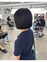 ソーソー(SoSo)&nbsp;縮毛矯正×ボブミルクブラウン
