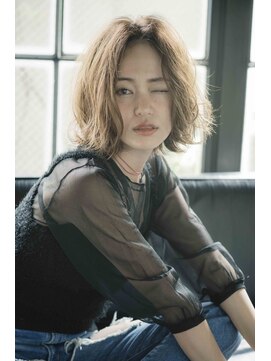 ミンクス 原宿店(MINX) 【似合わせカット】大人女子×ヴェールウェーブ×ブルージュ